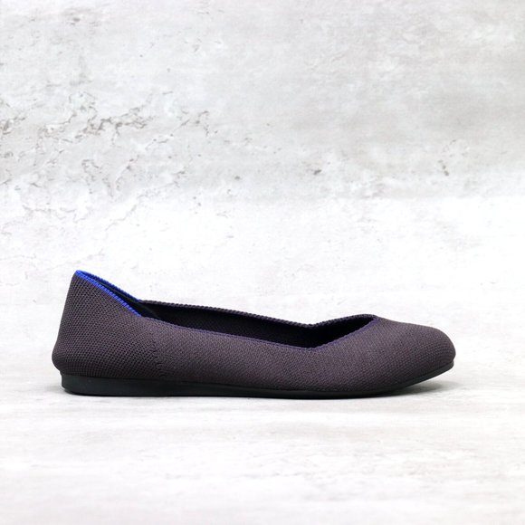 Rothy’s Shoes - Rothy’s Ballet Round Toe Womens Size 6.5 Dark Purple Solid Blue Halo Flats Shoes